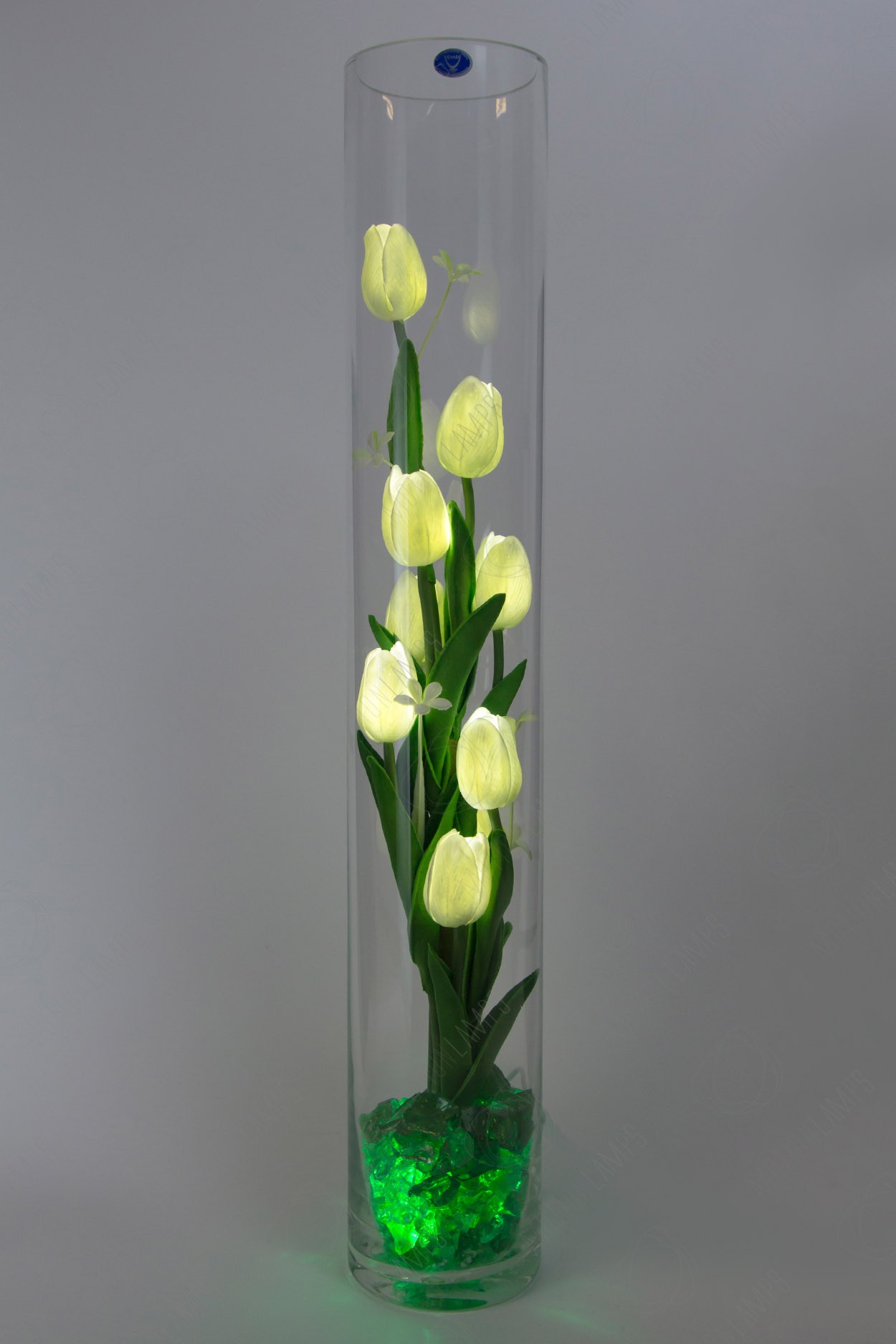 Светящиеся тюльпаны 9шт Белые(зел) в Ярославле