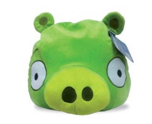 Мягкая игрушка Angry Birds зеленая свинка Green Pig 30 см АВС12 в Ярославле